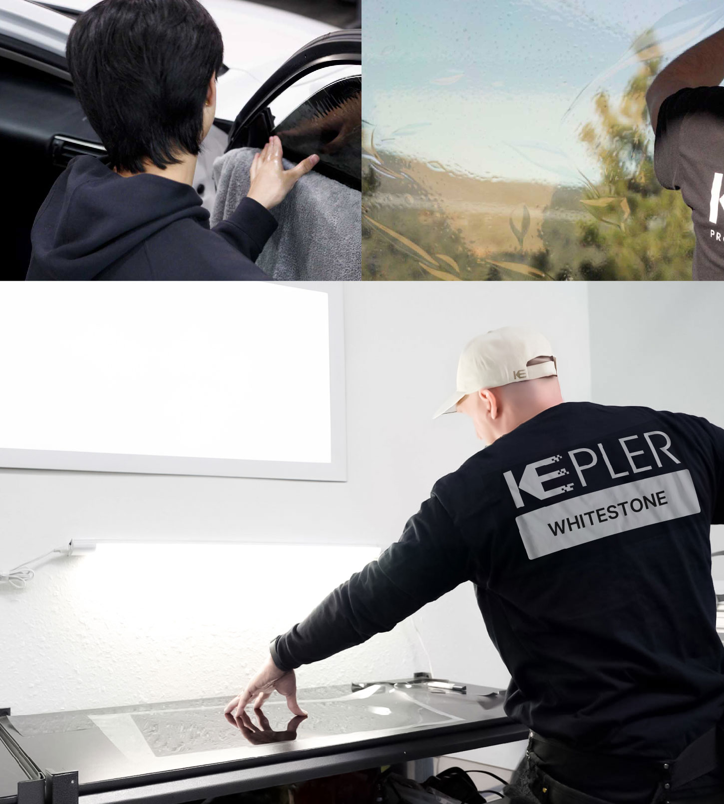 Window Tinting Specialist Cutting Film in Whitestone, New York