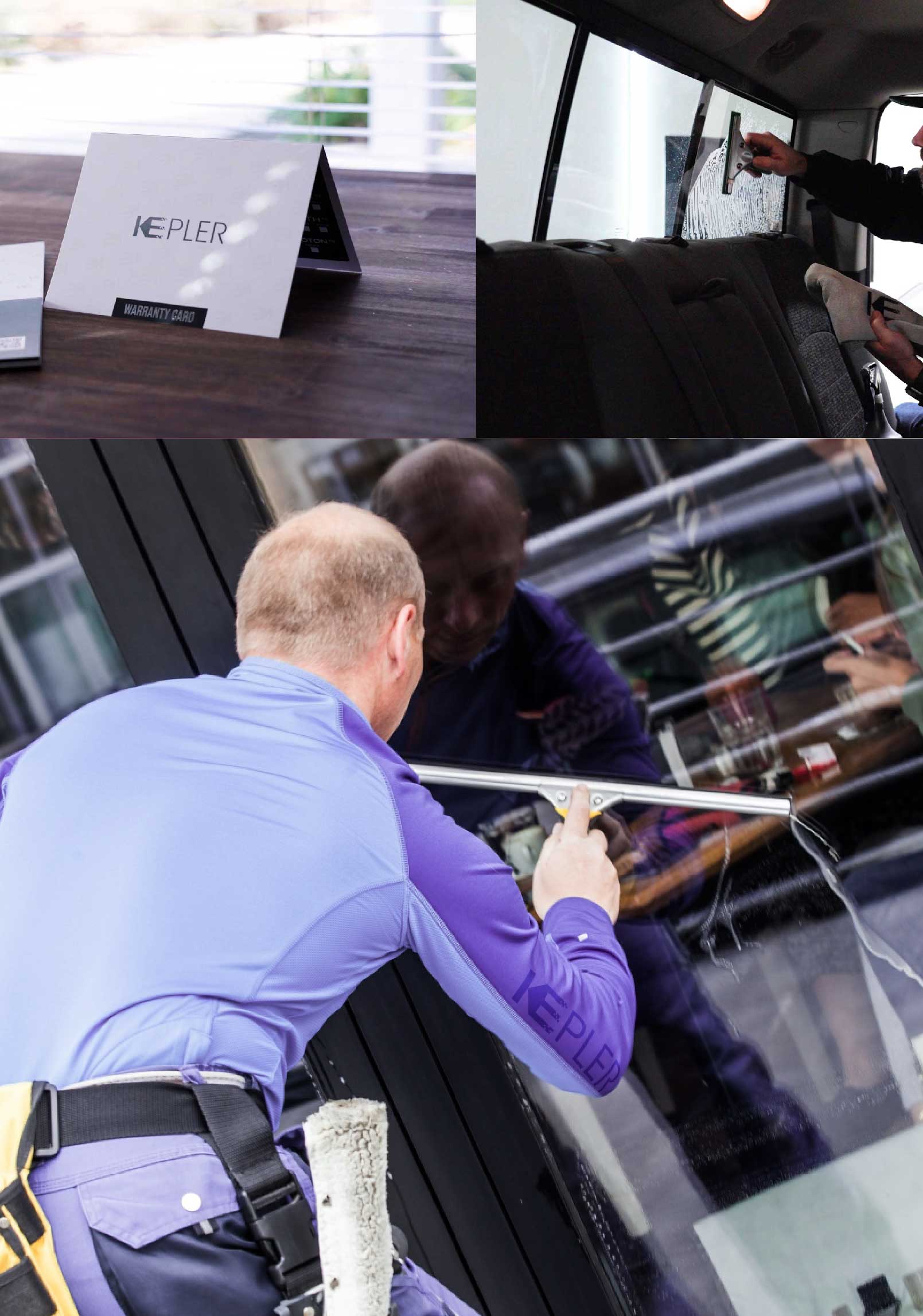 Kepler Skilled Applying Anti-Graffiti Window Film to a American Fork Shop Front