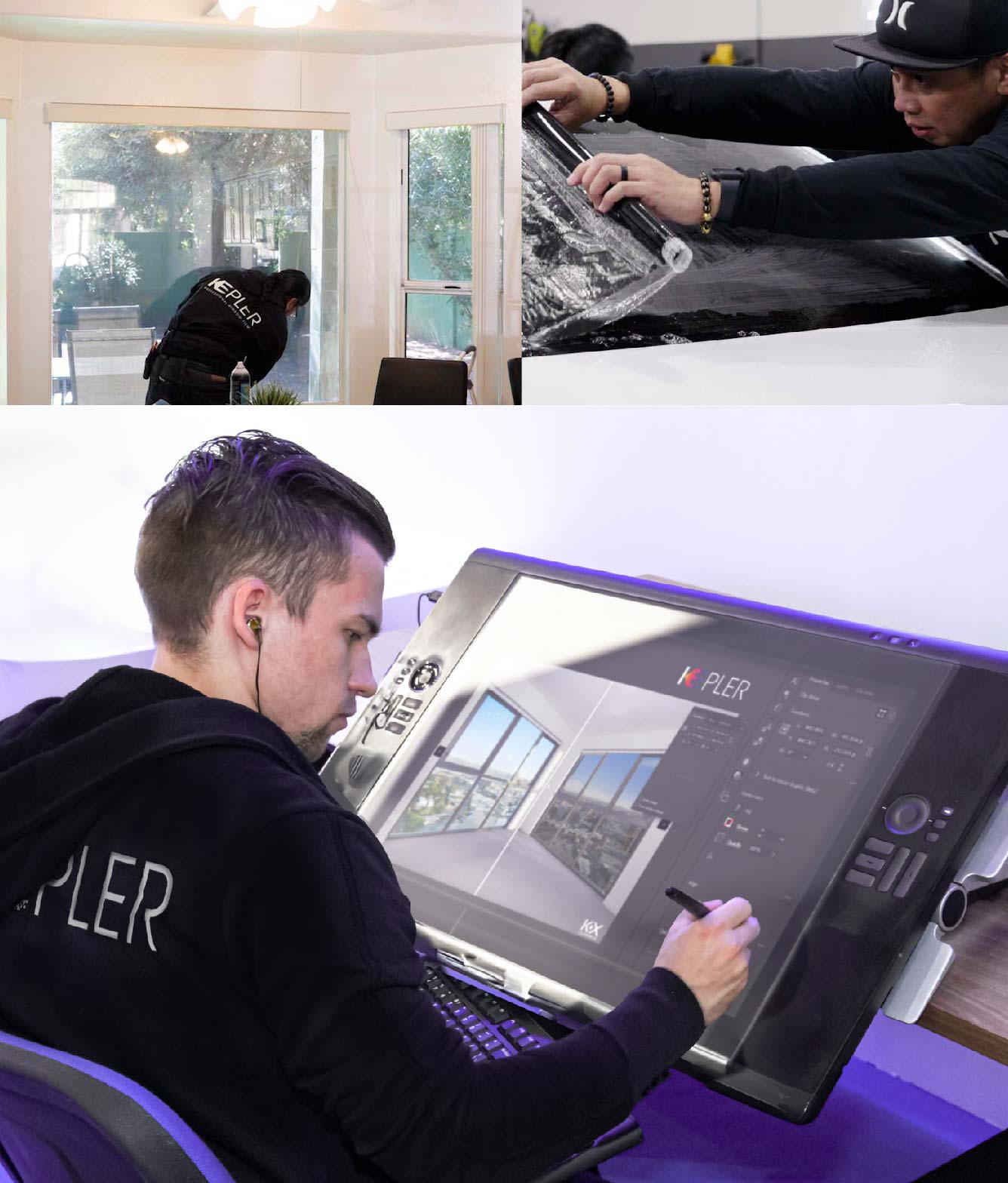 Kepler Specialist Performing Commercial Window Tinting in Weatherford Weatherford