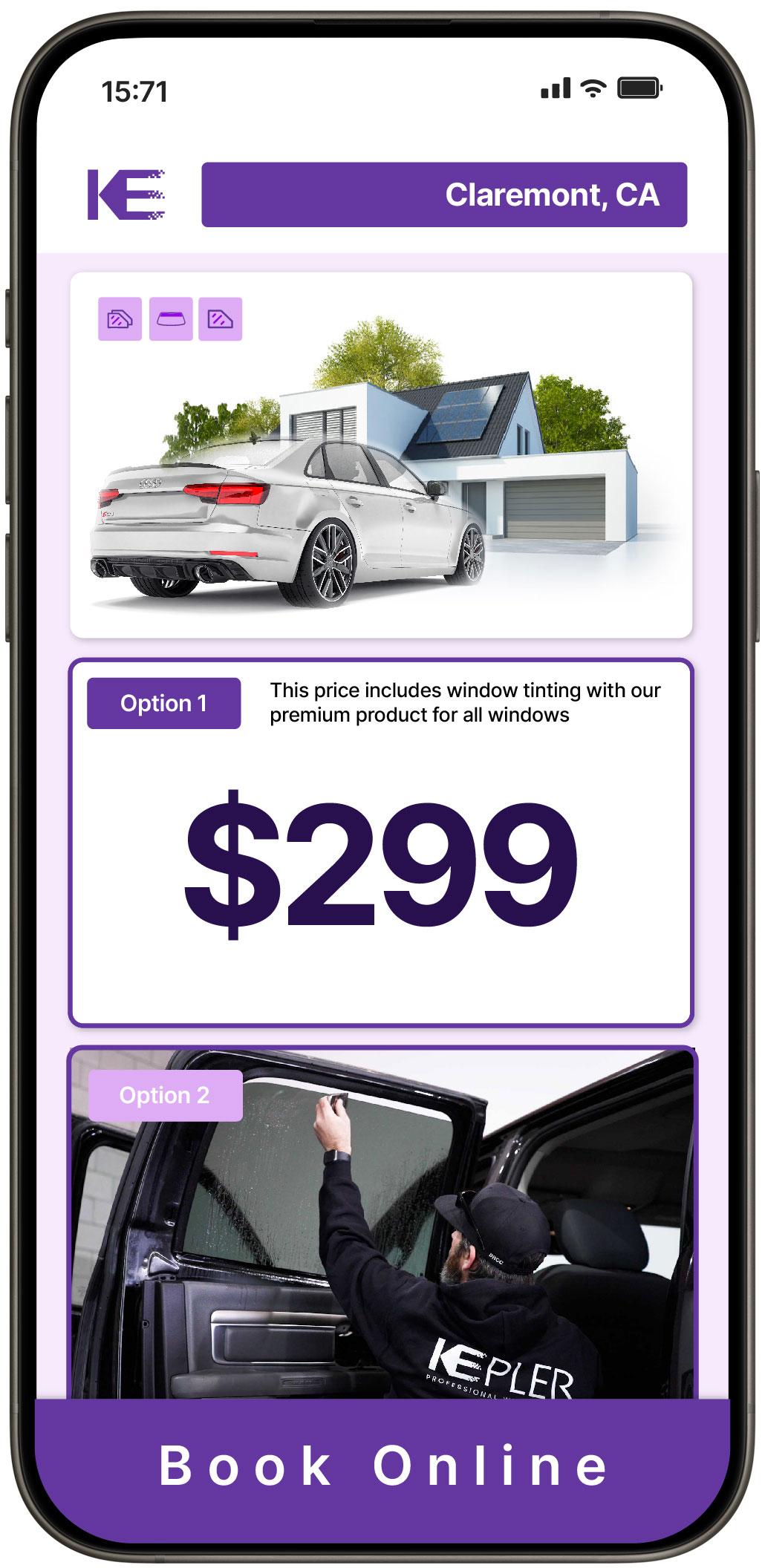 View Affordable Tesla Window Tinting Prices in Lompoc, California
