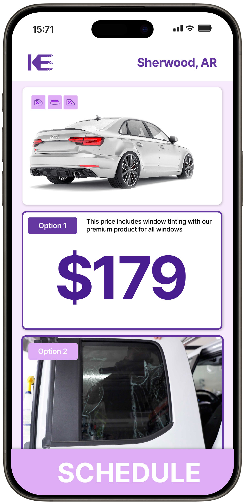 View Competitive Car Window Tinting Rates in Sherwood, Arkansas