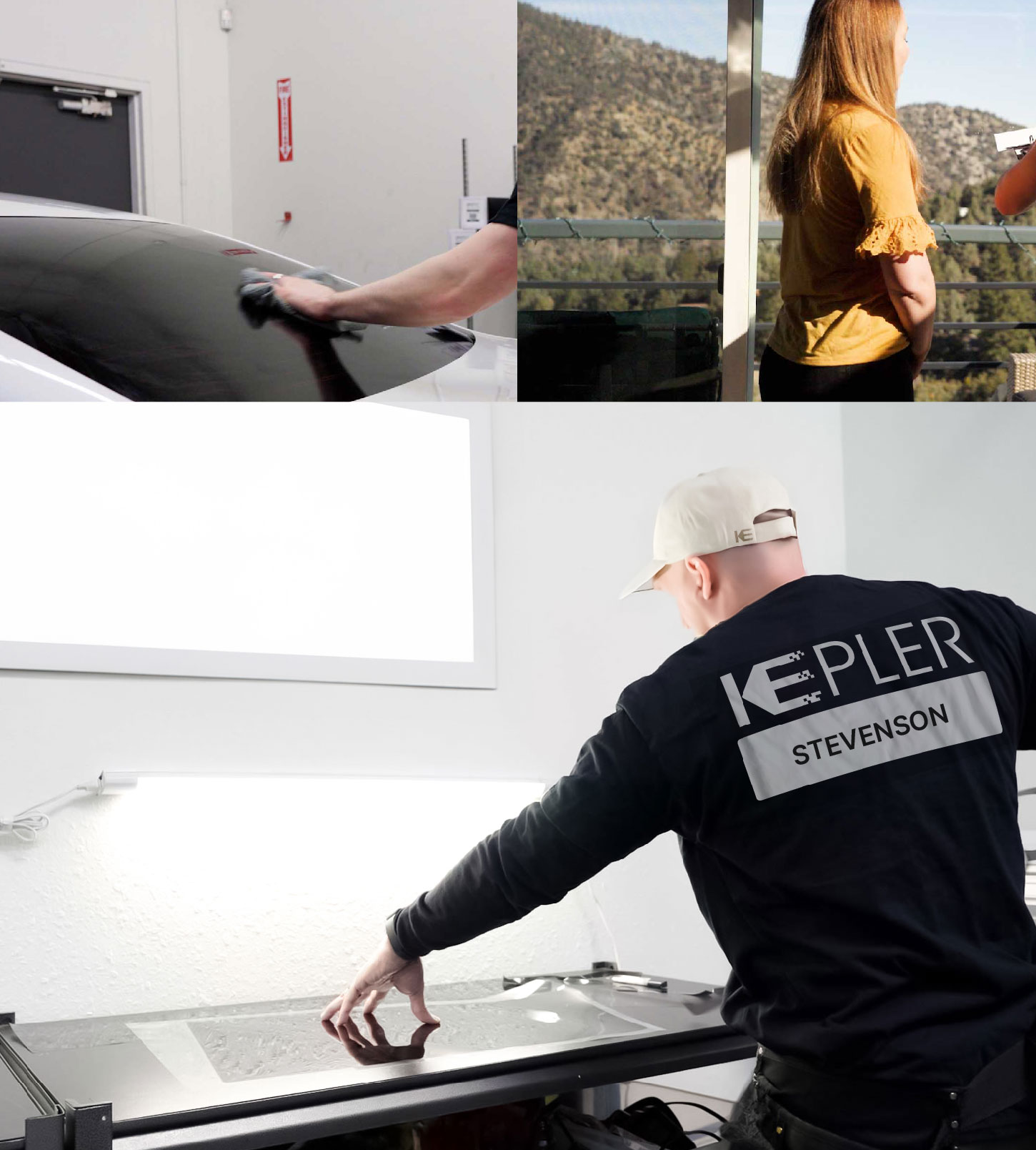 Window Tinting Specialist Cutting Film in Stevenson, Connecticut
