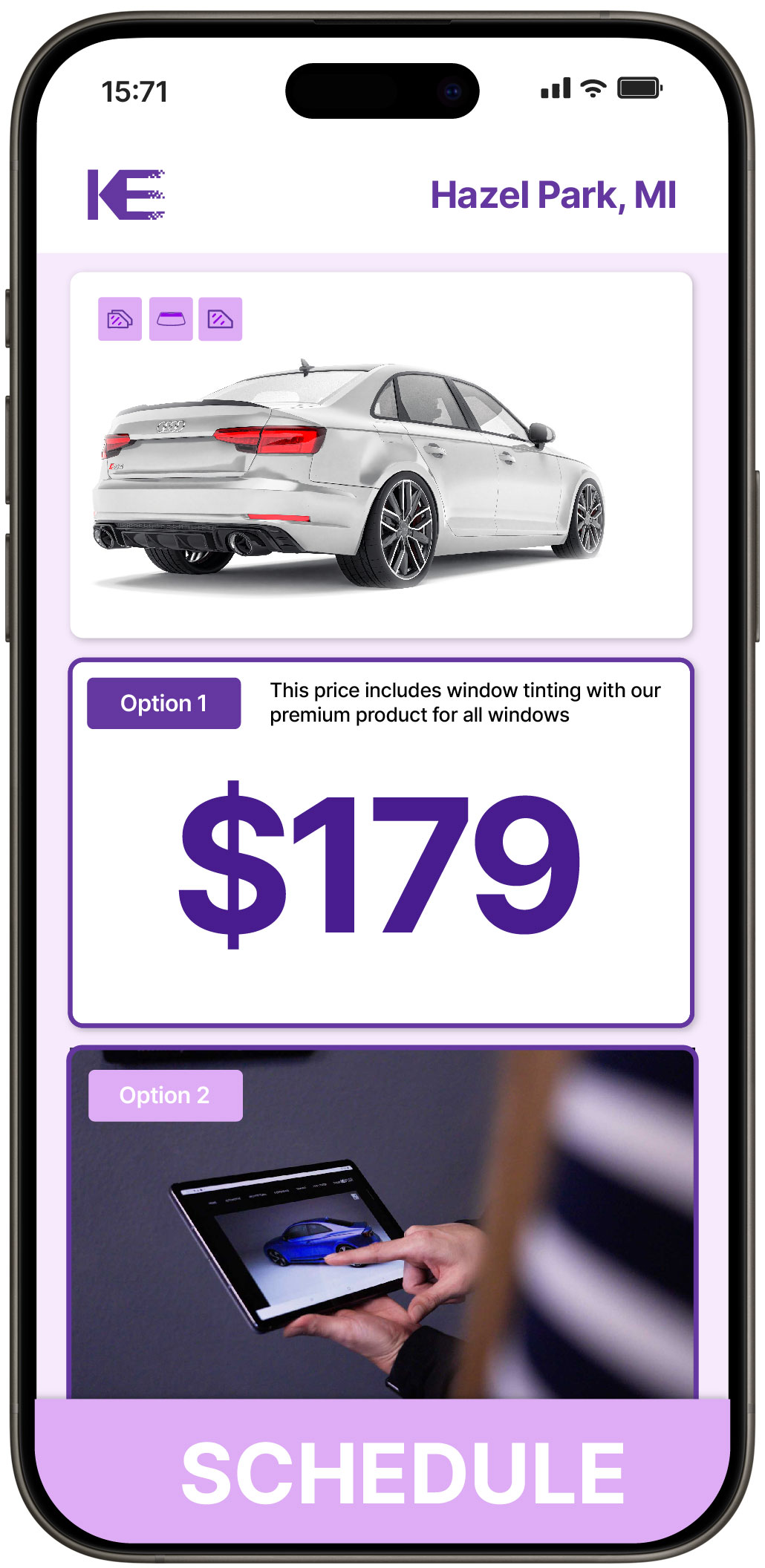 View Competitive Car Window Tinting Prices in Hazel Park, Michigan
