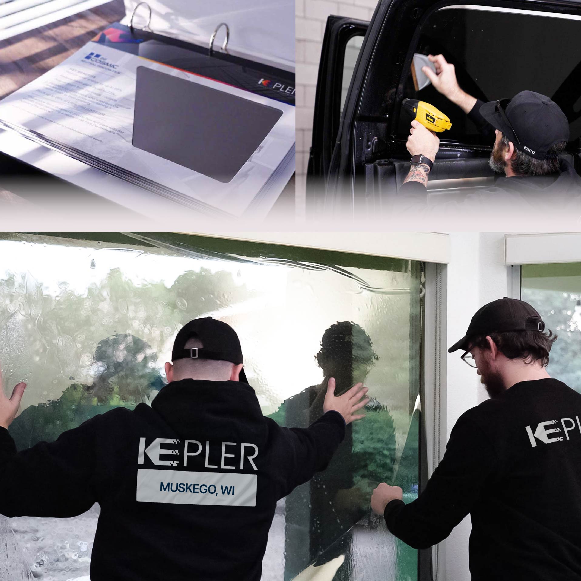 Kepler Specialist Performing Commercial Window Tinting in Muskego Muskego