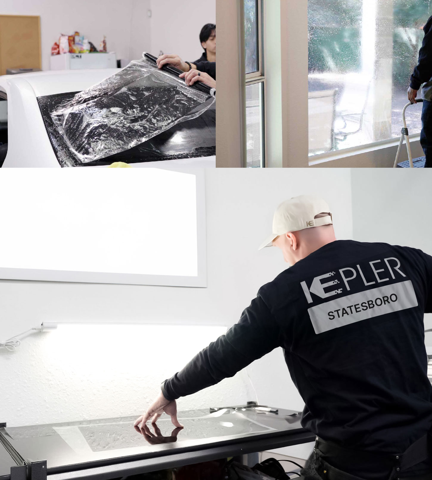 Window Tinting Specialist Cutting Film in Statesboro, Georgia