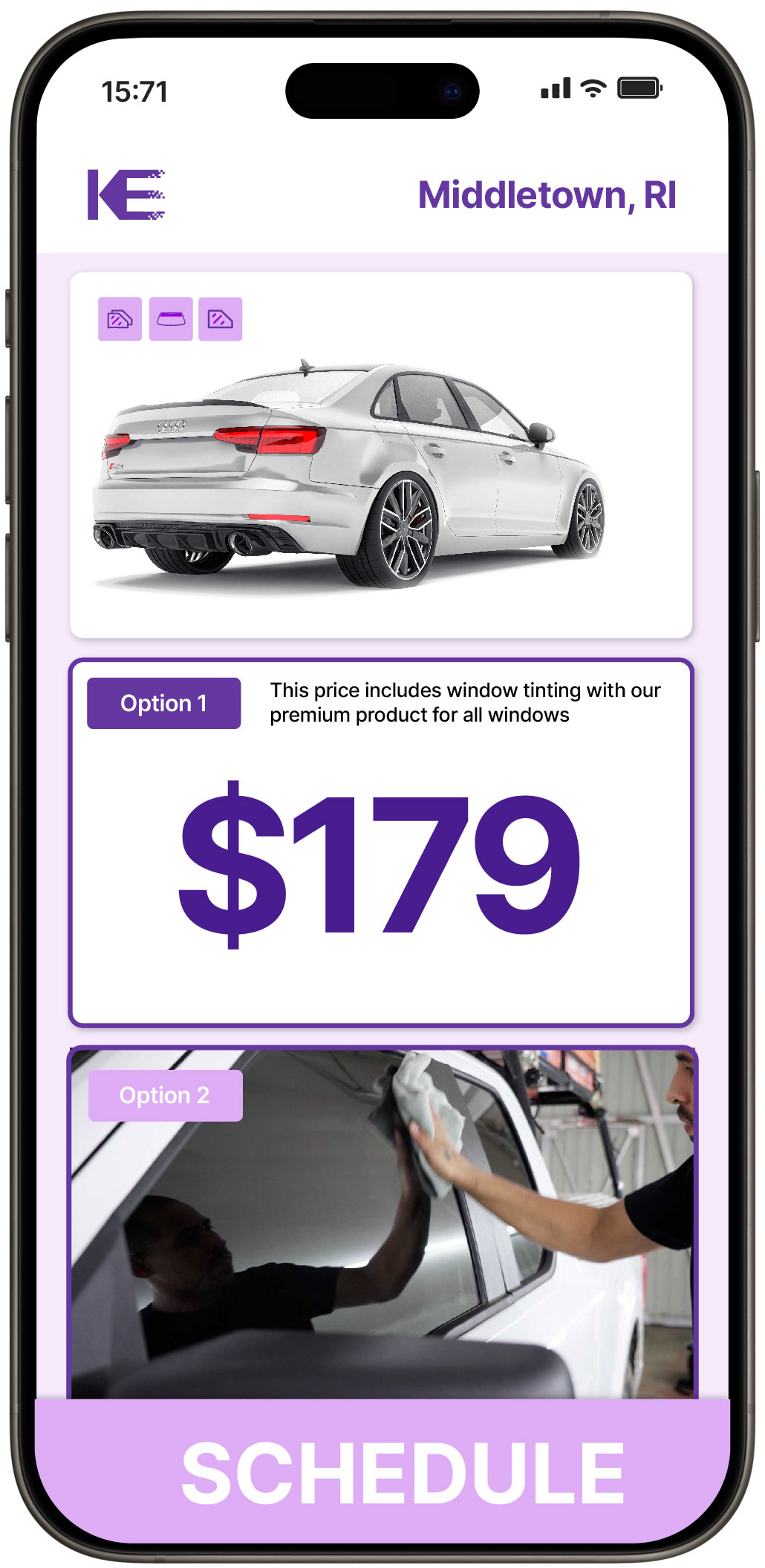 View Competitive Car Window Tinting Prices in Middletown, Rhode Island