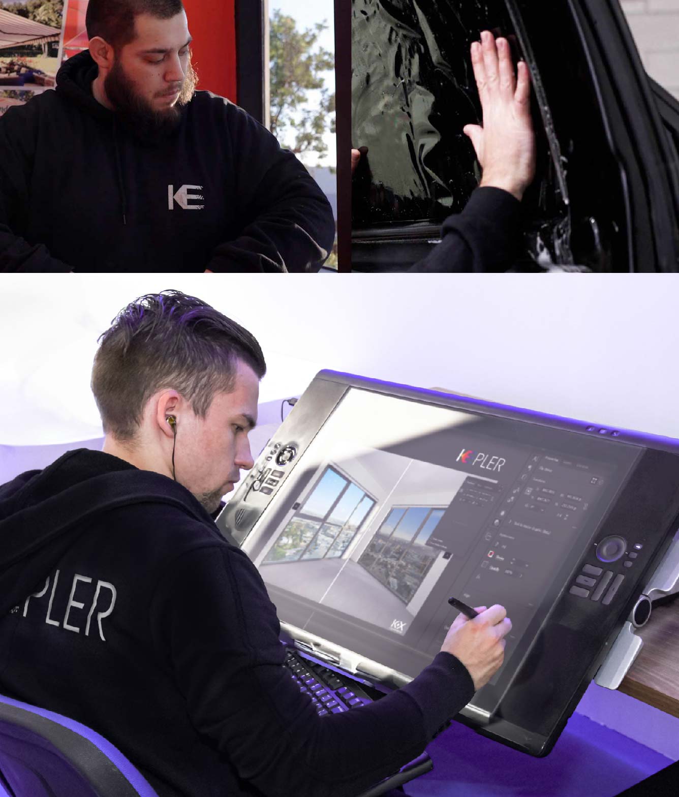 Kepler Specialist Performing Commercial Window Tinting in Cincinnati Cincinnati
