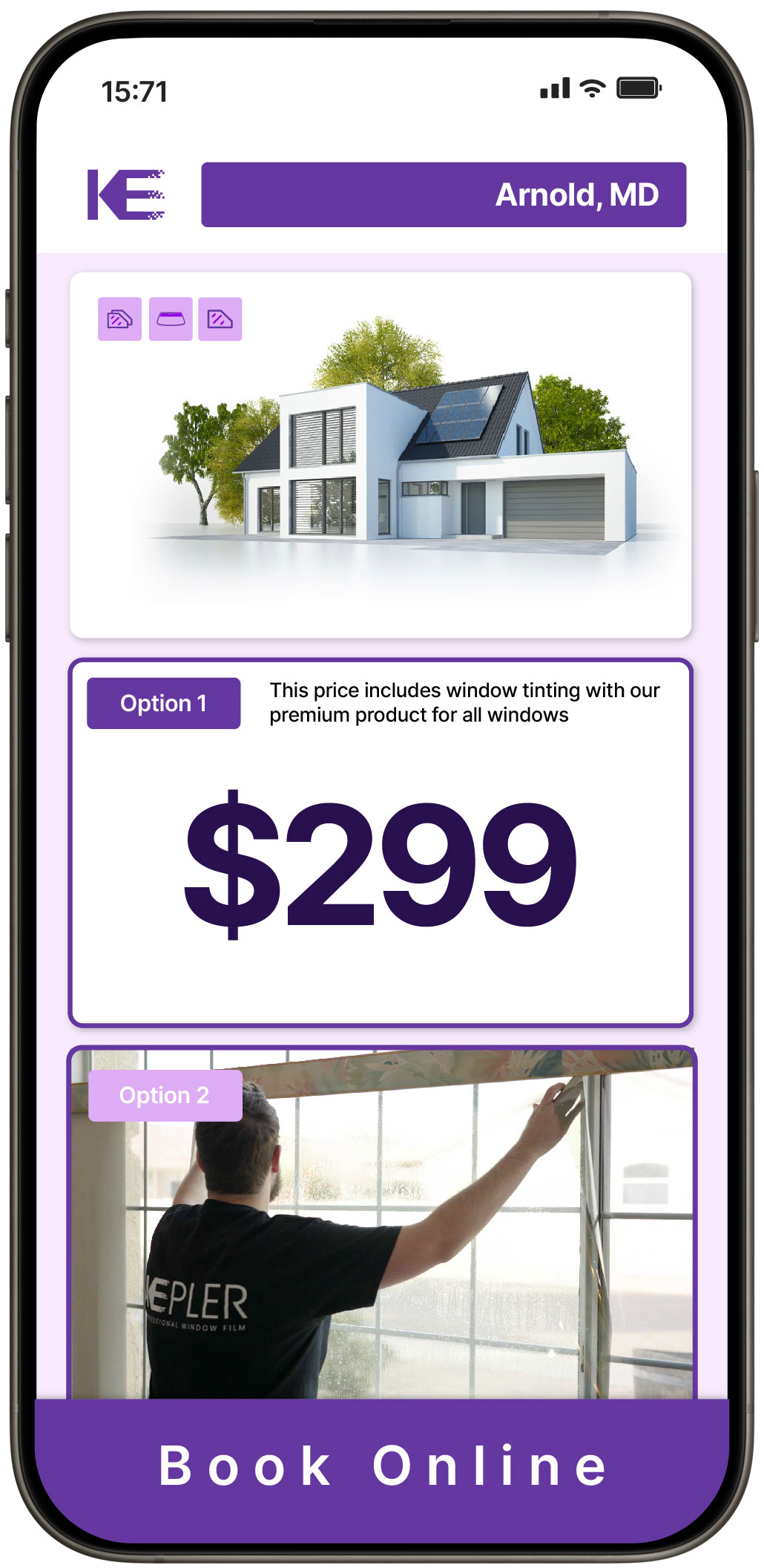 View Competitive Home Window Tinting Costs in Arnold, Maryland
