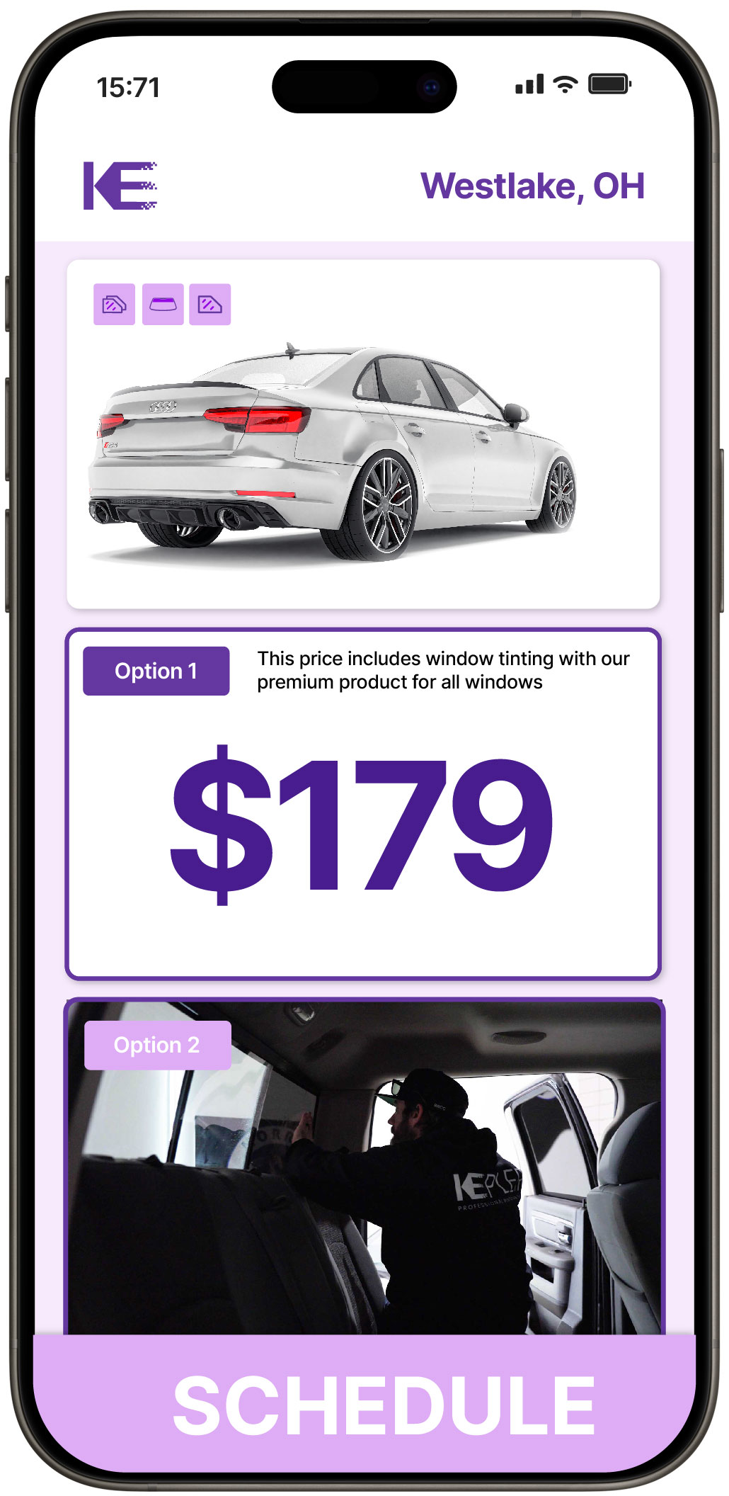 View Competitive Car Window Tinting Prices in Westlake, Ohio