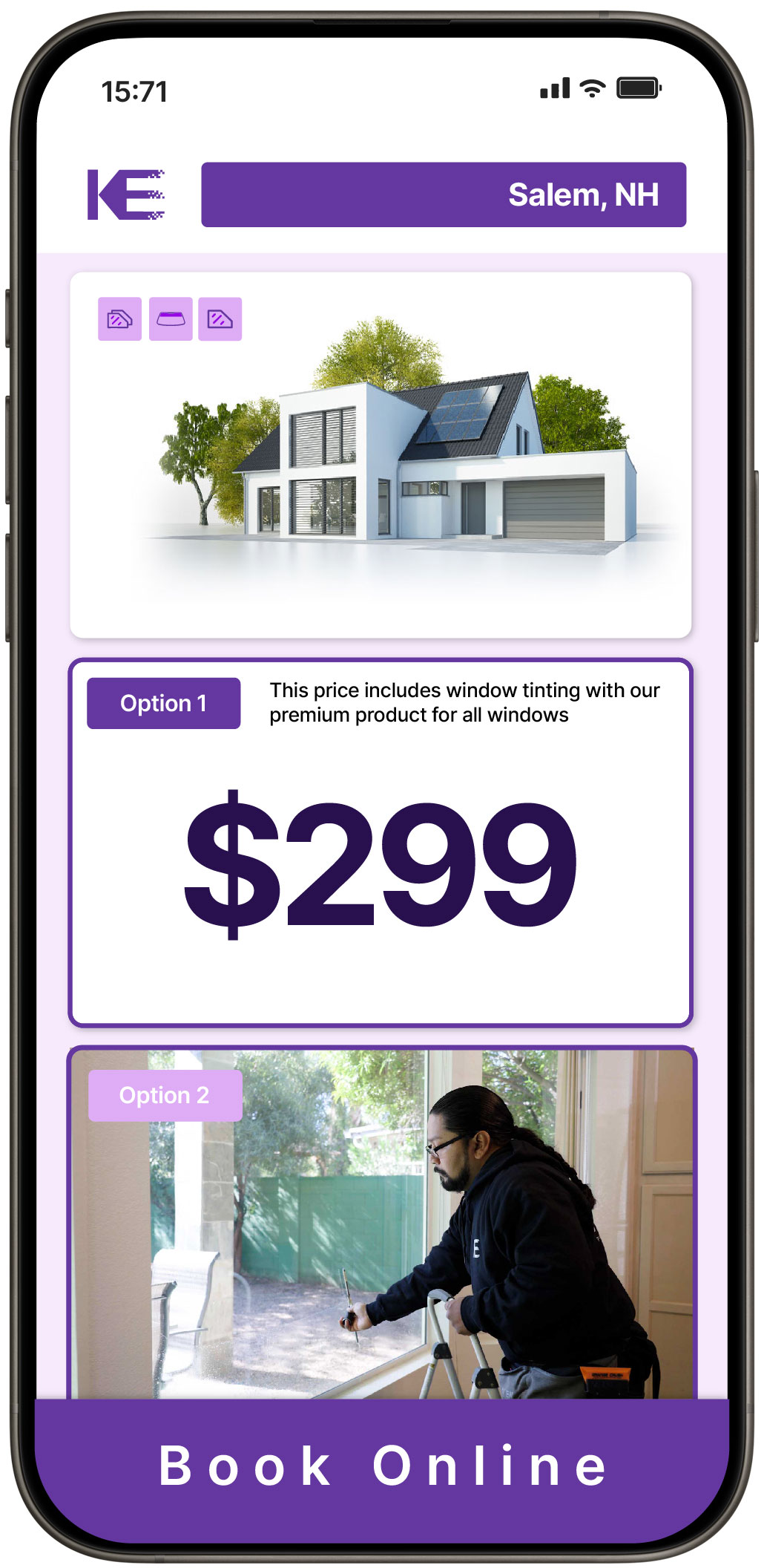 View Competitive Home Window Tinting Costs in Salem, New Hampshire
