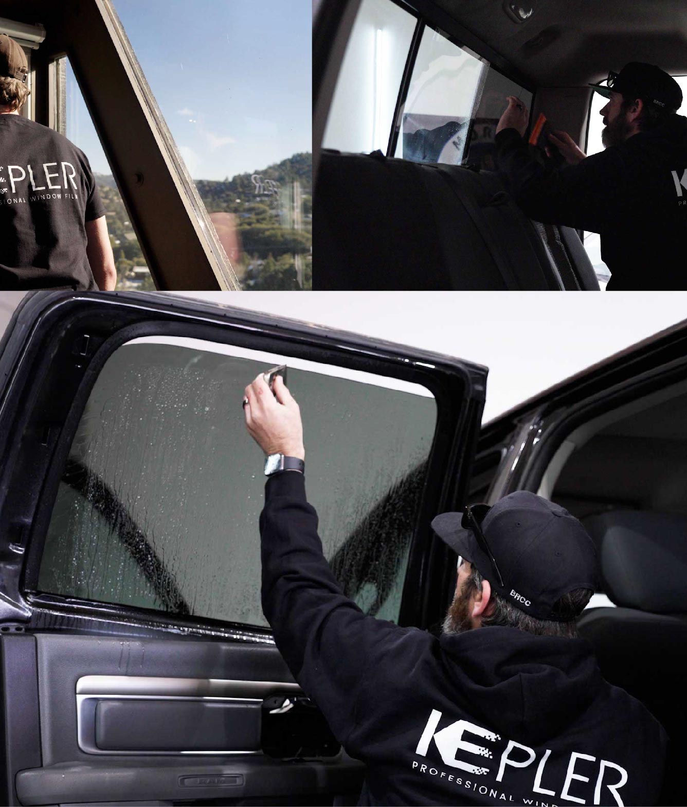 Kepler Window Tinting Specialists at Work in Seal Beach, California