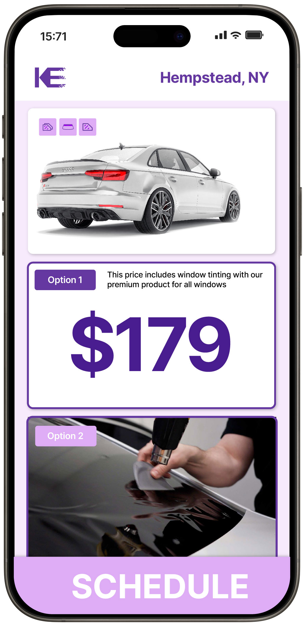View Competitive Car Window Tinting Rates in Hempstead, New York