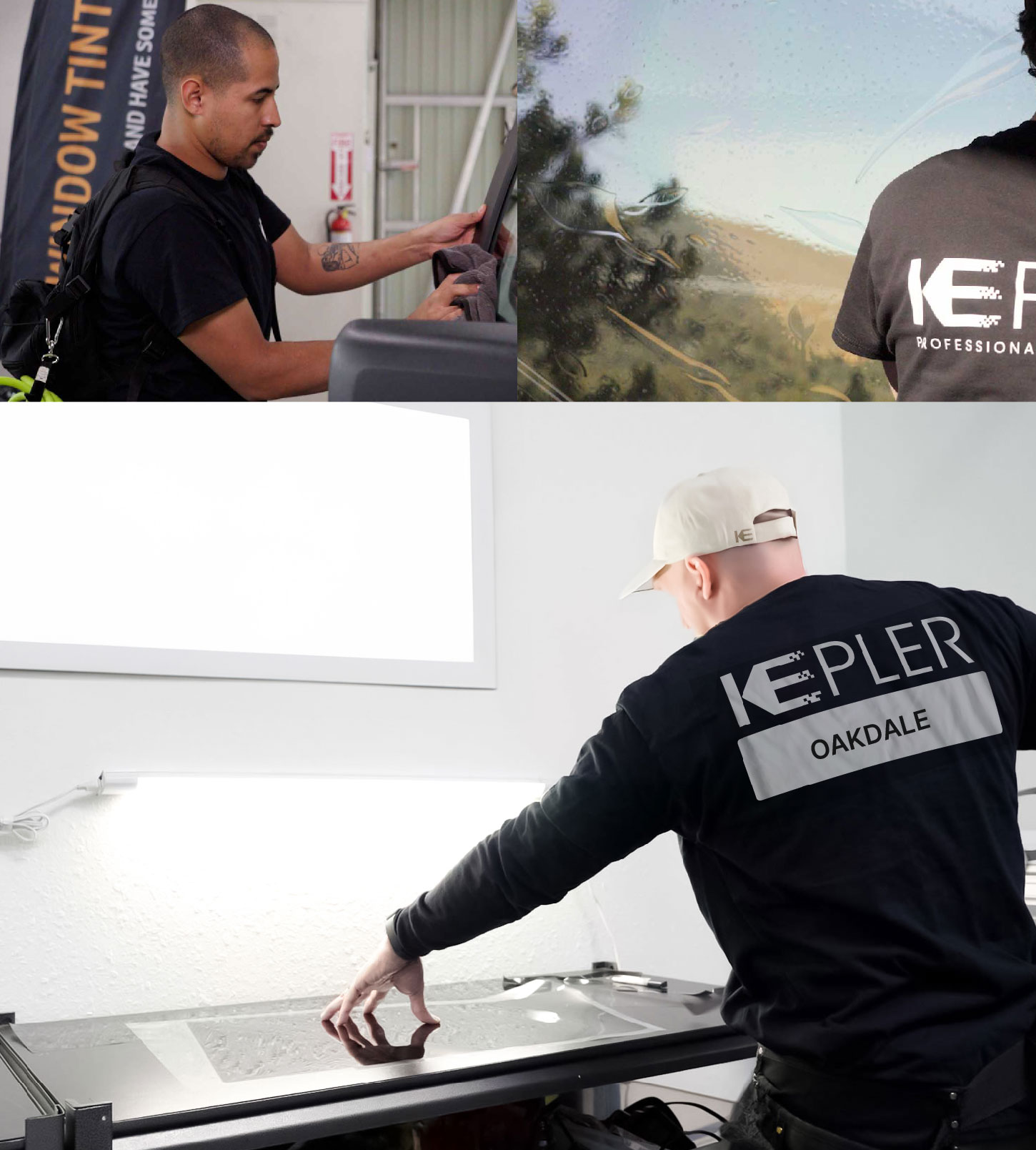 Window Tinting Specialist Cutting Film in Oakdale, Connecticut