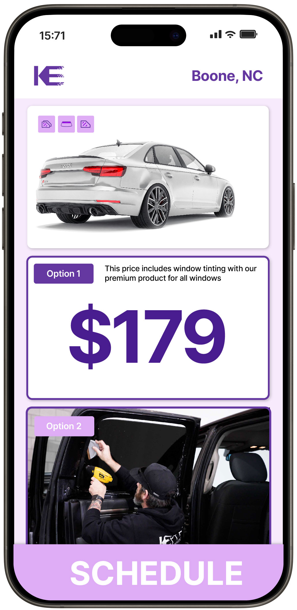 View Competitive Car Window Tinting Prices in Boone, North Carolina