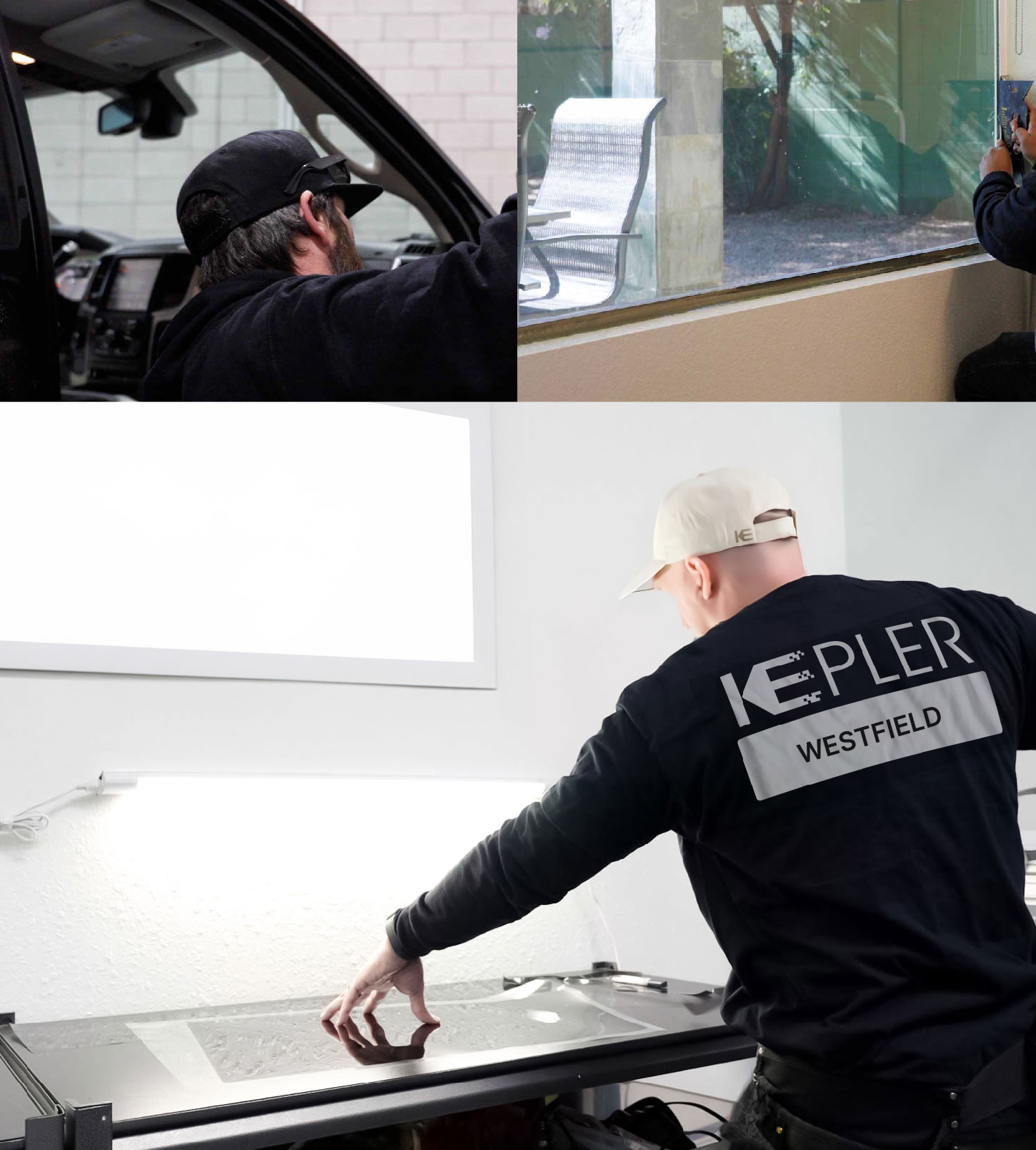 Window Tinting Specialist Cutting Film in Westfield, Indiana