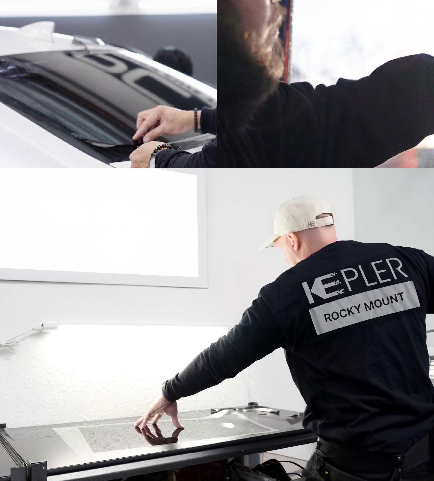 Window Tinting Specialist Cutting Film in Rocky Mount, North Carolina
