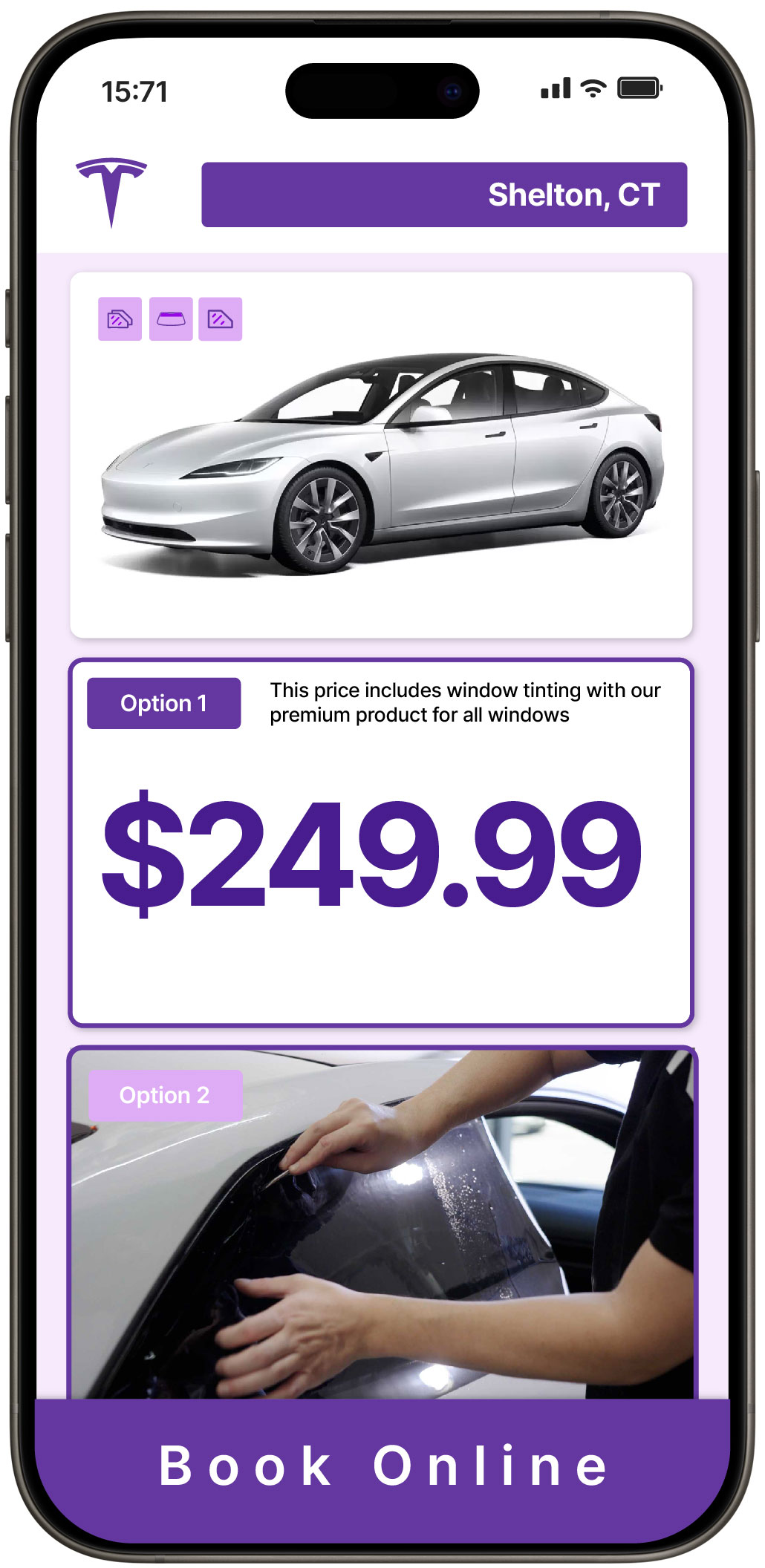 View Affordable Tesla Window Tinting Prices in Shelton, Connecticut