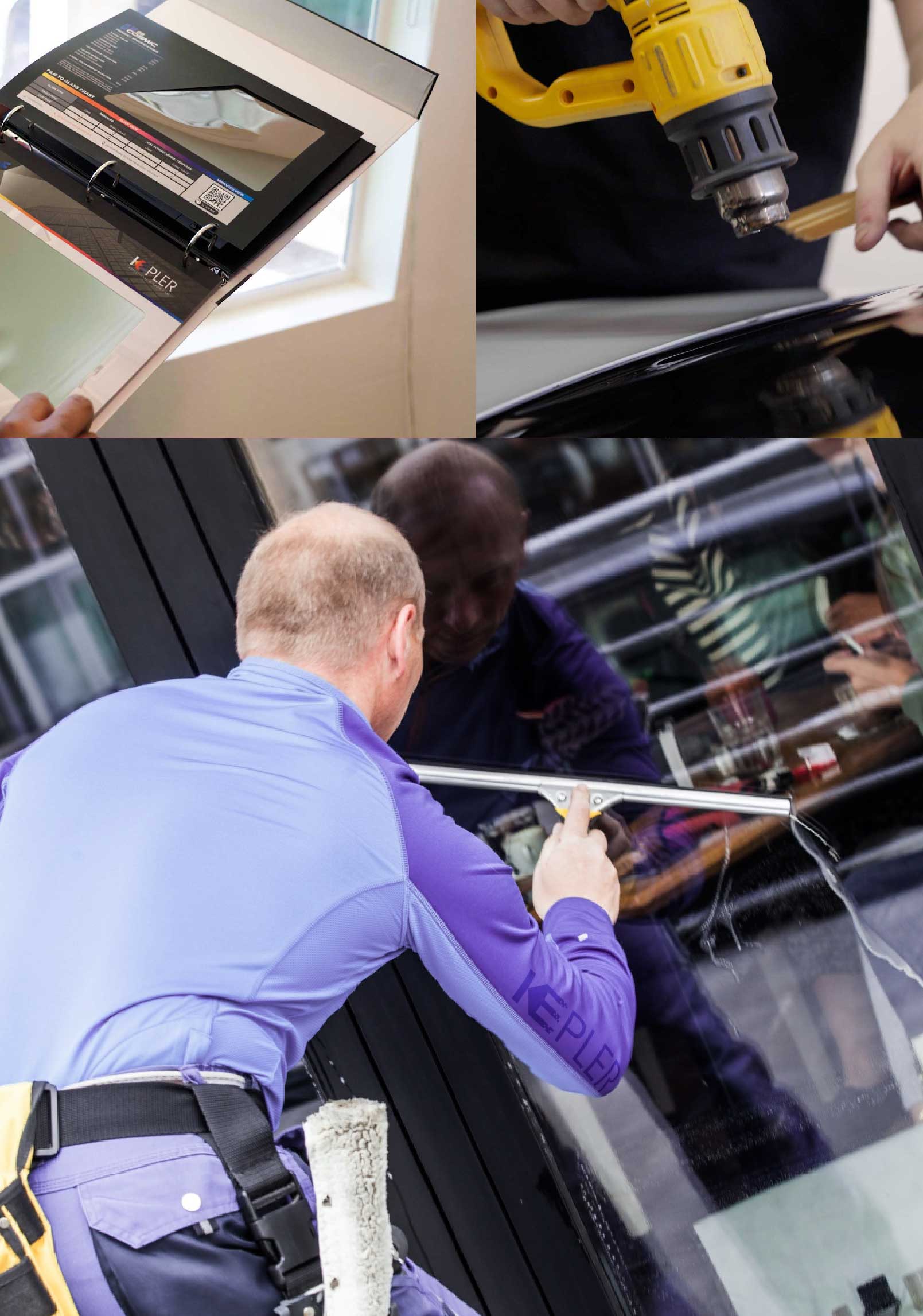 Kepler Professional Applying Anti-Graffiti Window Film to a Billings Shop Front