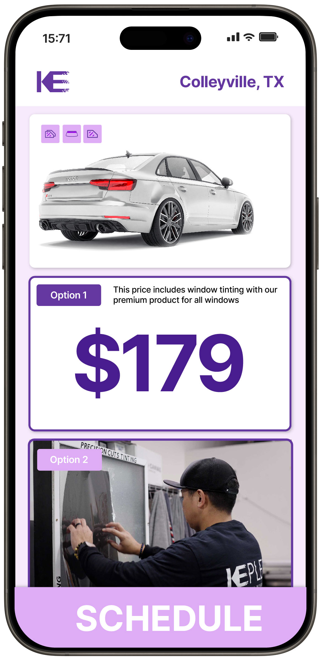 View Reasonable Car Window Tinting Prices in Colleyville, Texas