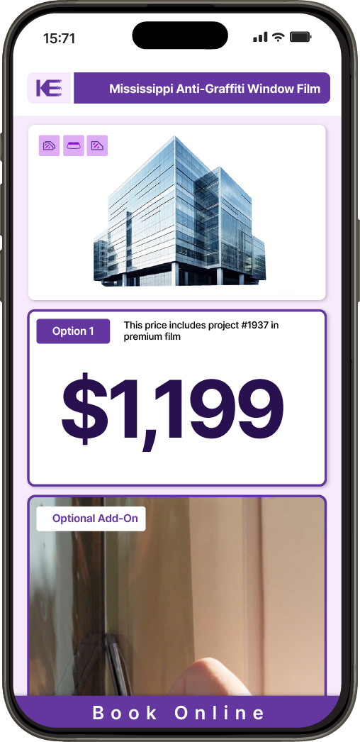 Get Anti-Graffiti Window Film Pricing on Your Phone in Mississippi