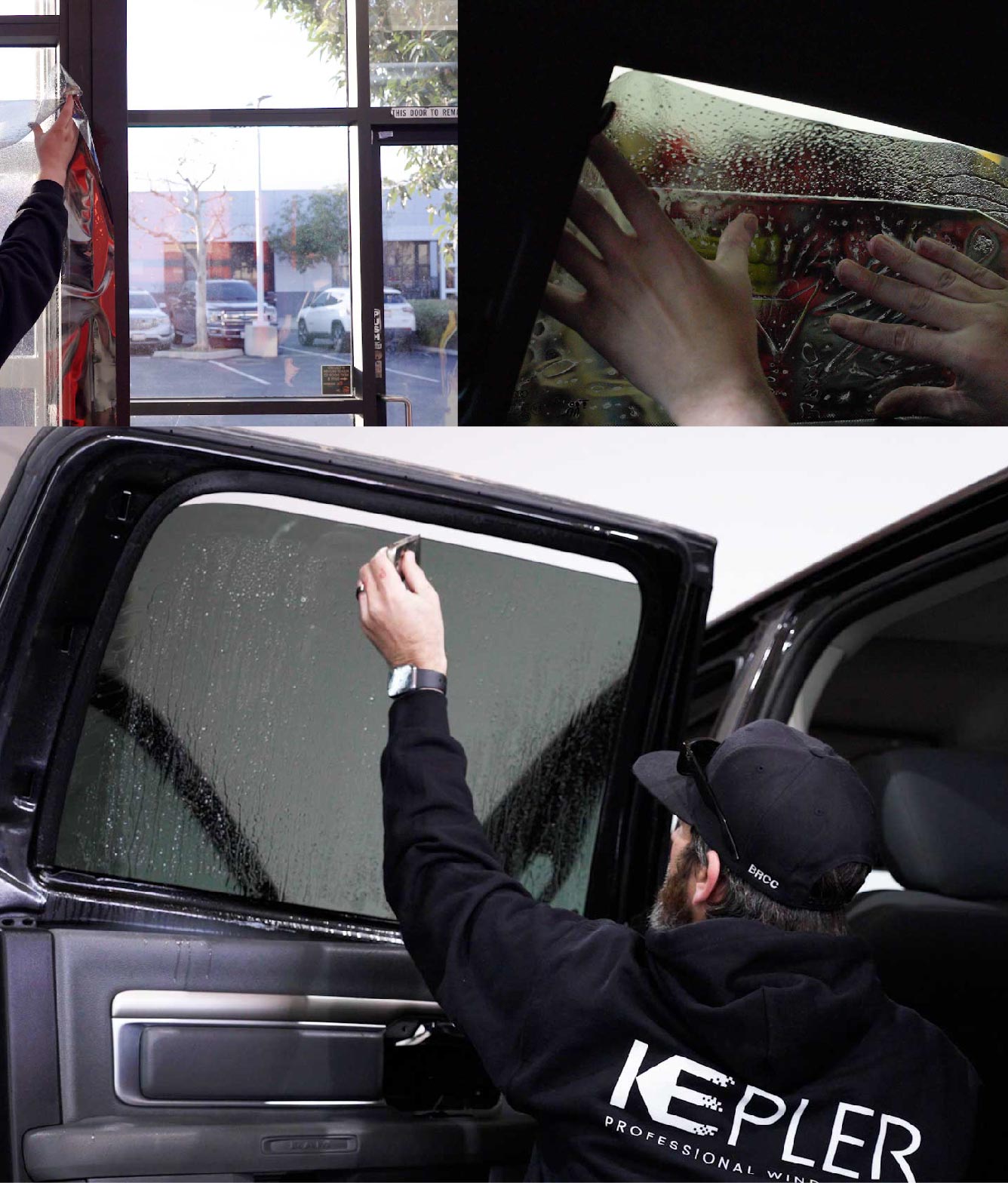 Kepler Window Tinting Specialists at Work in South Windsor, Connecticut