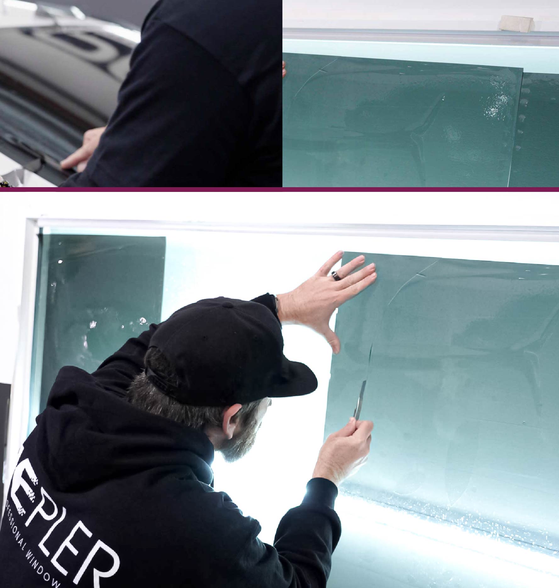 Window Tinting Specialist Cutting Film in Missouri