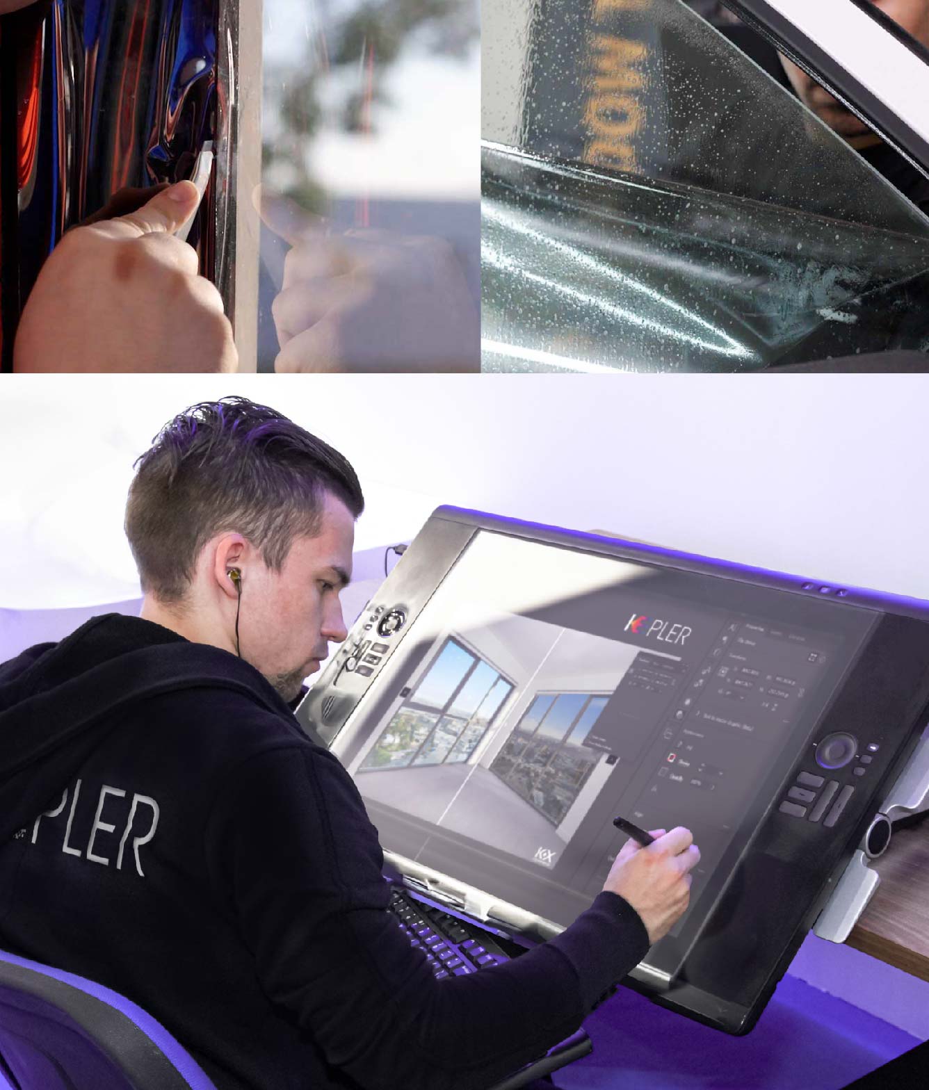 Kepler Specialist Performing Commercial Window Tinting in Augusta Augusta