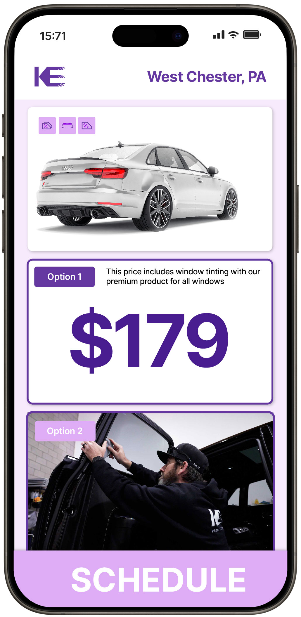 View Affordable Car Window Tinting Costs in West Chester, Pennsylvania