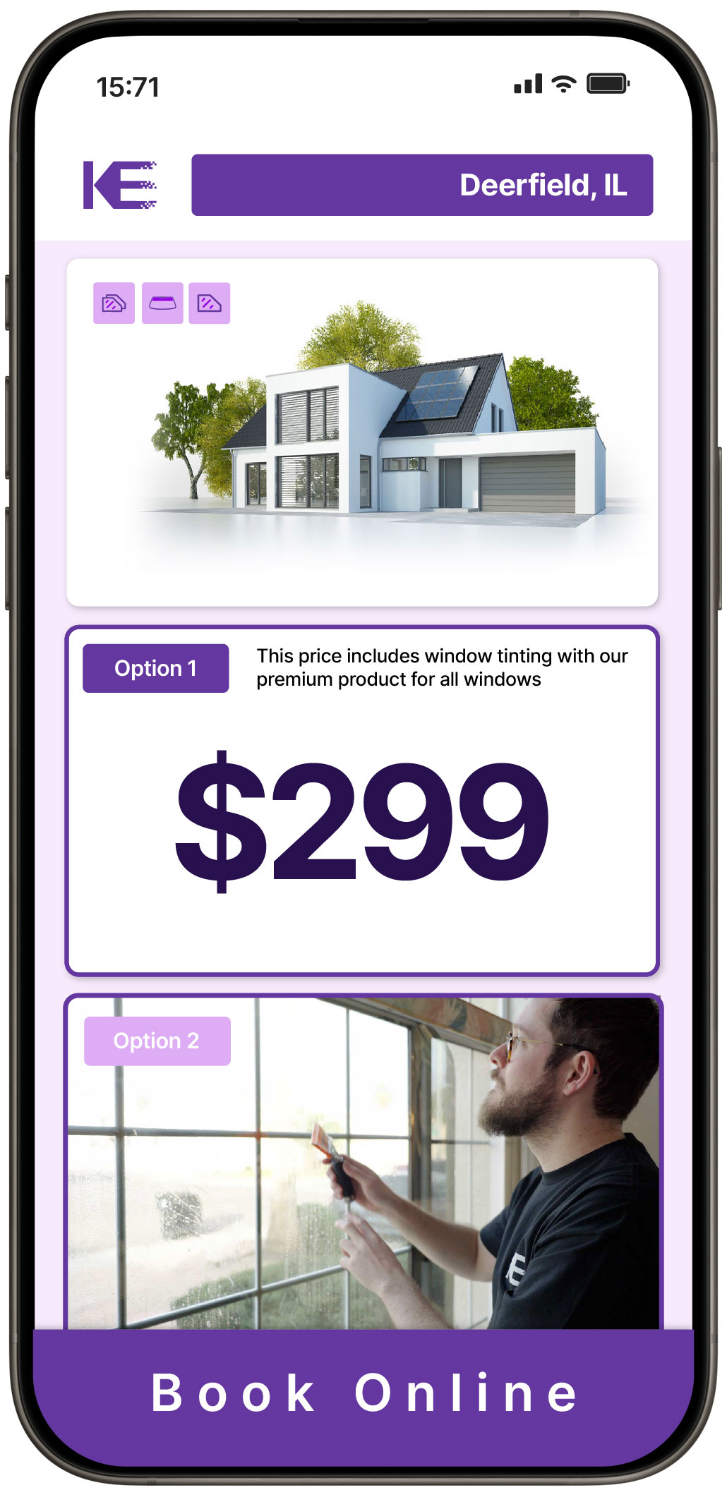 View Affordable Home Window Tinting Rates in Deerfield, Illinois