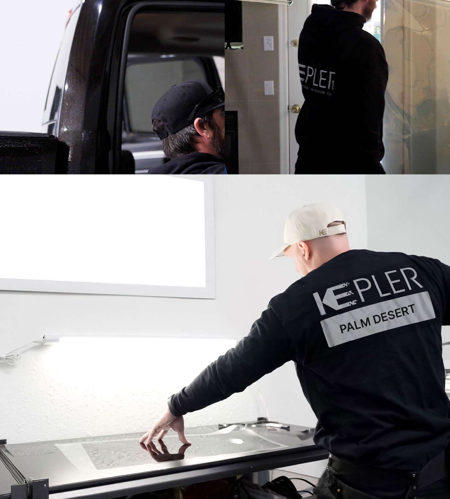 Window Tinting Specialist Cutting Film in Palm Desert, California