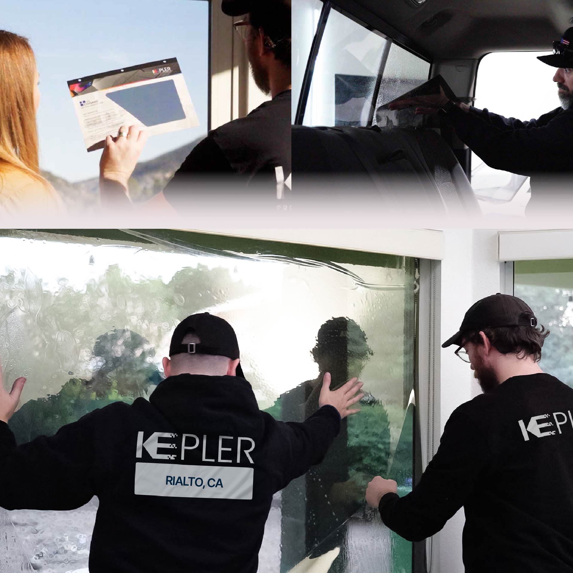 Kepler Specialist Performing Commercial Window Tinting in Rialto Rialto