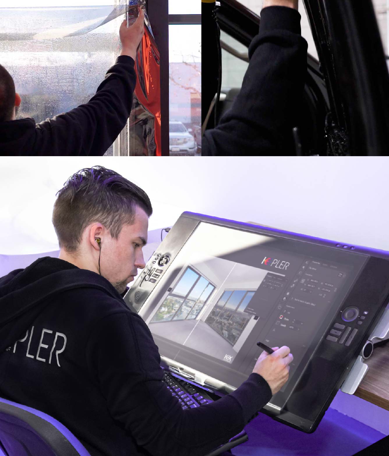 Kepler Specialist Performing Commercial Window Tinting in West Bend West Bend