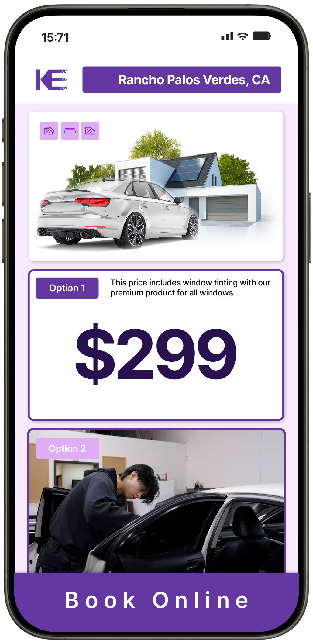 View Affordable Tesla Window Tinting Rates in Sunland, California