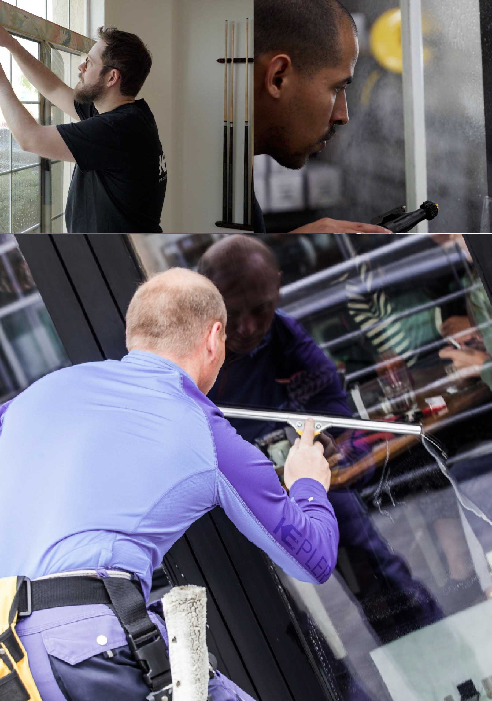 Kepler Expert Applying Anti-Graffiti Window Film to a Mansfield Shop Front