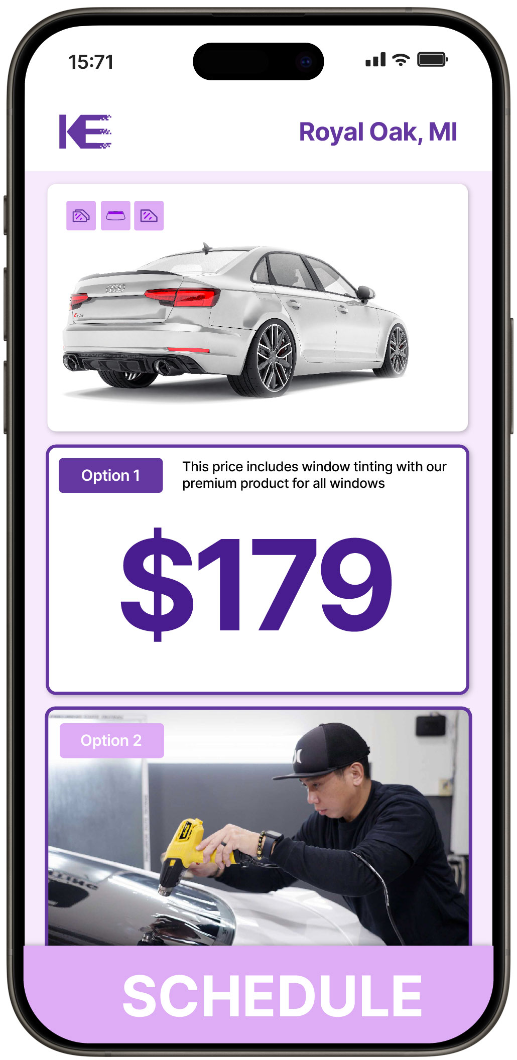 View Affordable Car Window Tinting Rates in Royal Oak, Michigan