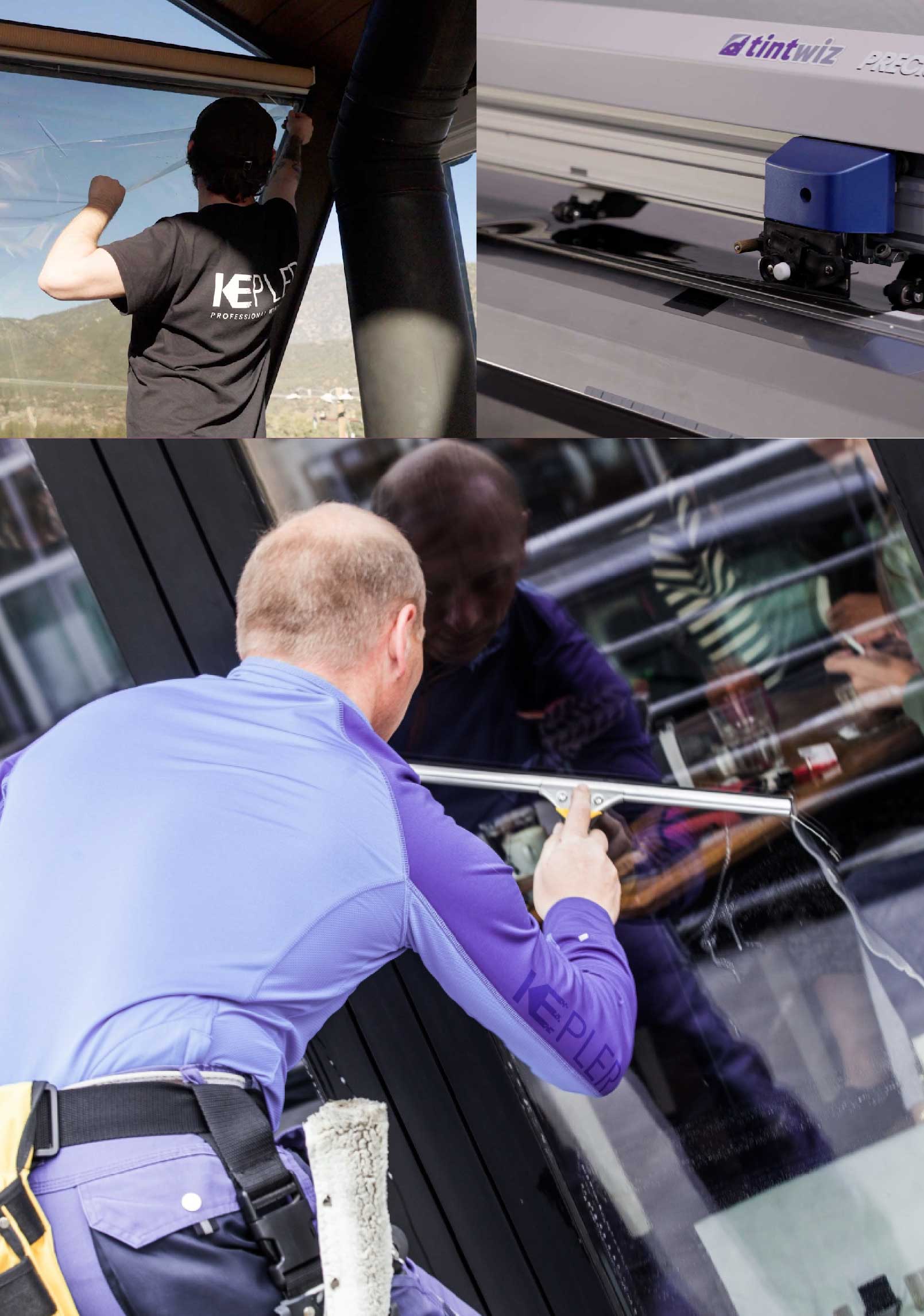 Kepler Expert Applying Anti-Graffiti Window Film to a Beckley Shop Front