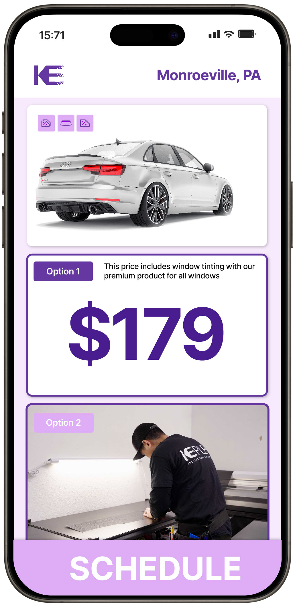 View Reasonable Car Window Tinting Prices in Monroeville, Pennsylvania