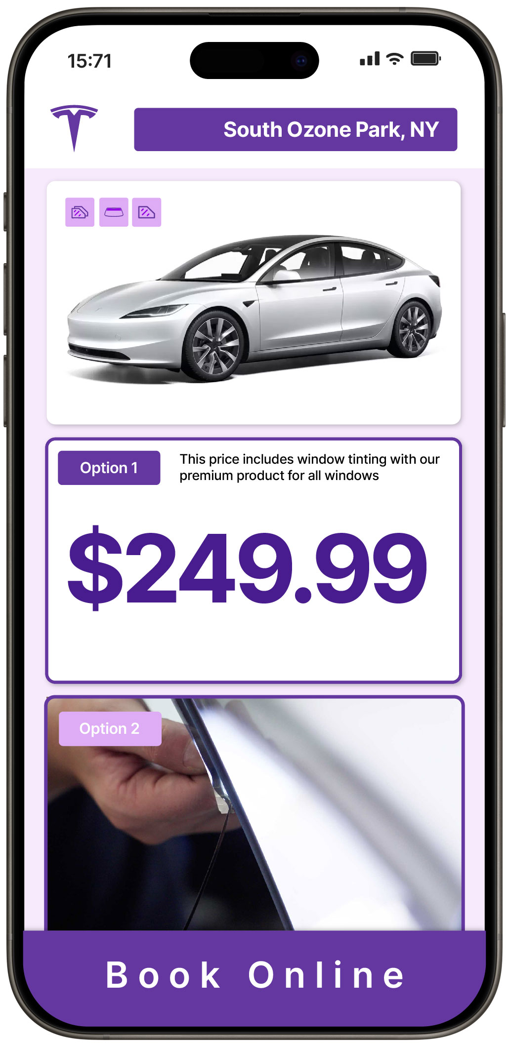 View Affordable Tesla Window Tinting Prices in South Ozone Park, New York