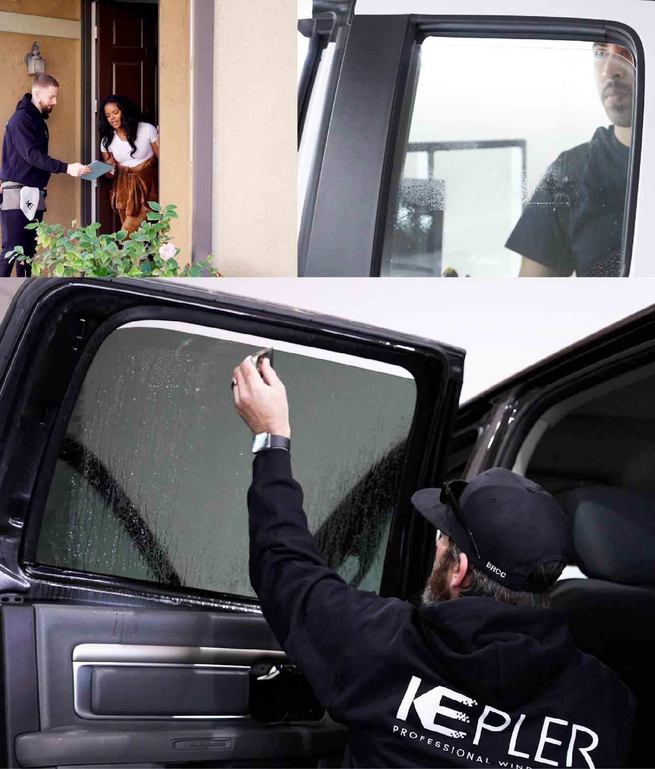 Kepler Window Tinting Specialists at Work in Westport, Massachusetts