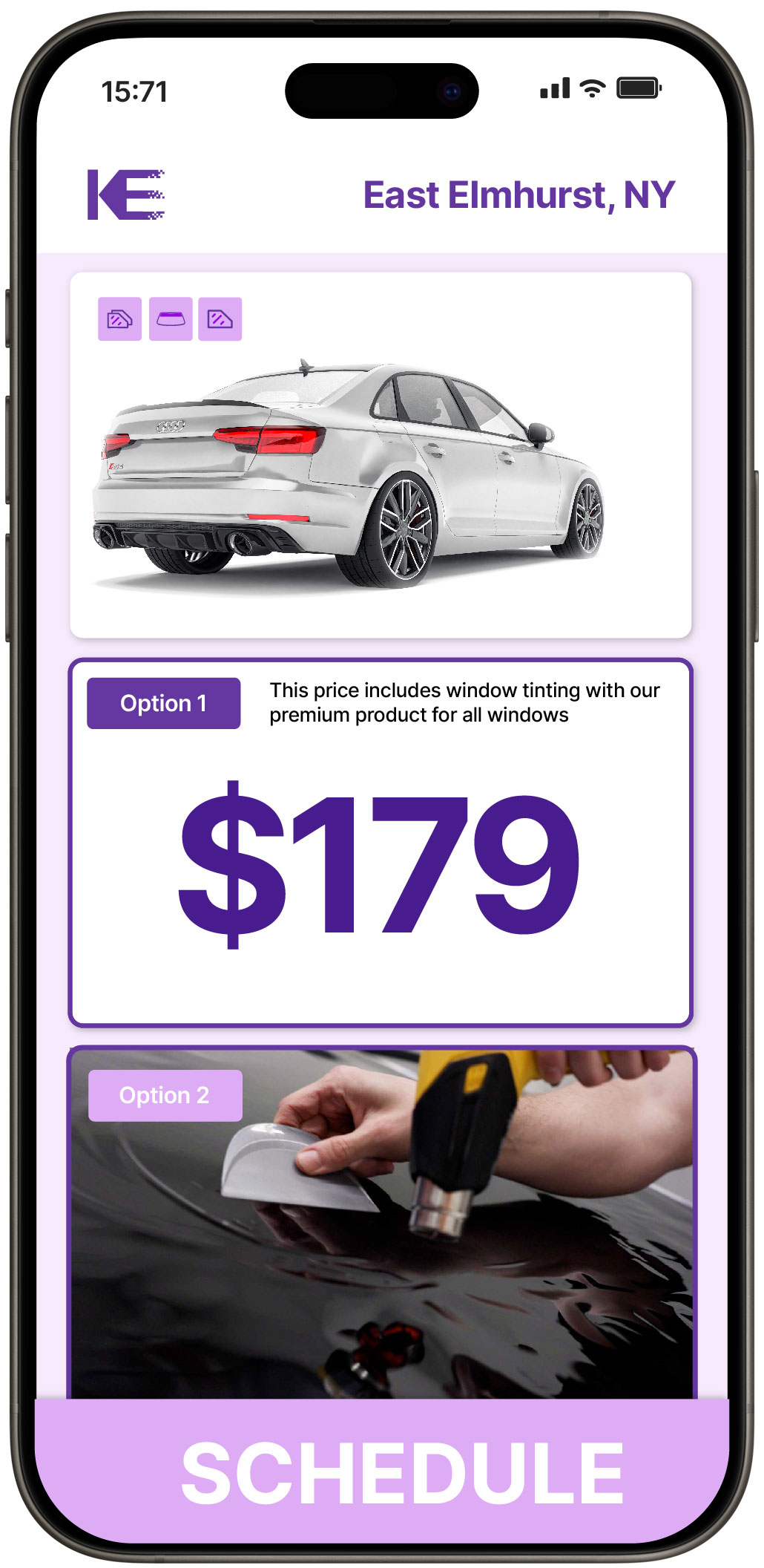 View Affordable Car Window Tinting Rates in East Elmhurst, New York