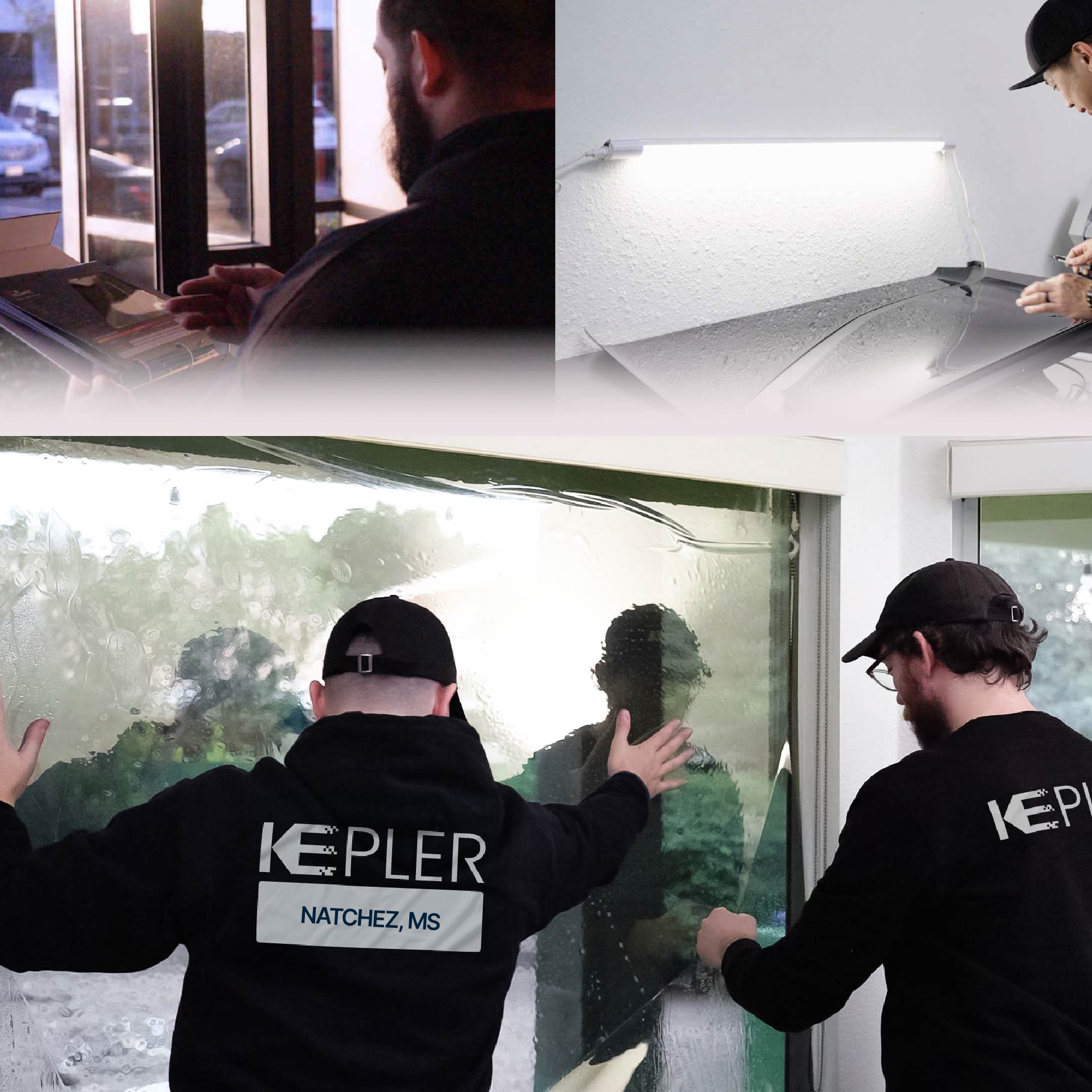 Kepler Specialist Performing Commercial Window Tinting in Natchez Natchez