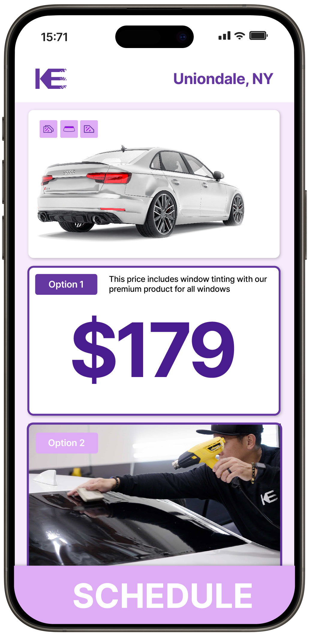 View Competitive Car Window Tinting Rates in Uniondale, New York