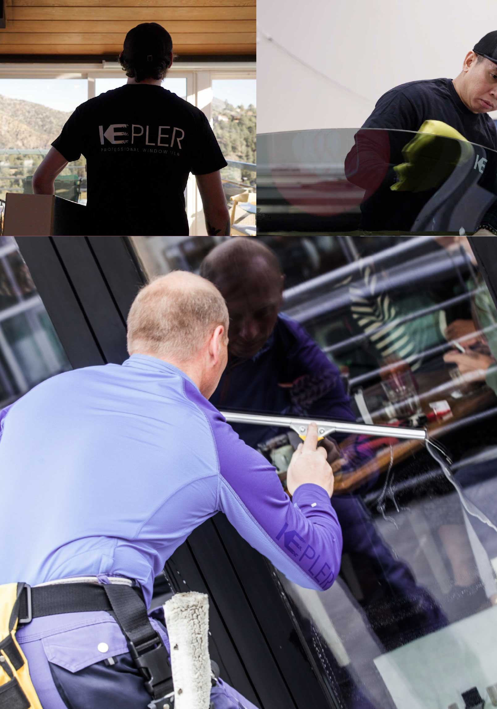 Kepler Skilled Applying Anti-Graffiti Window Film to a Morristown Shop Front