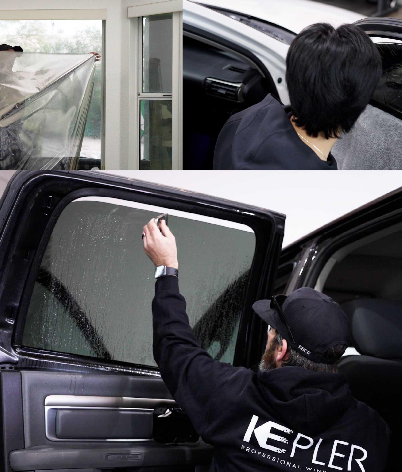 Kepler Window Tinting Specialists at Work in Carlsbad, California