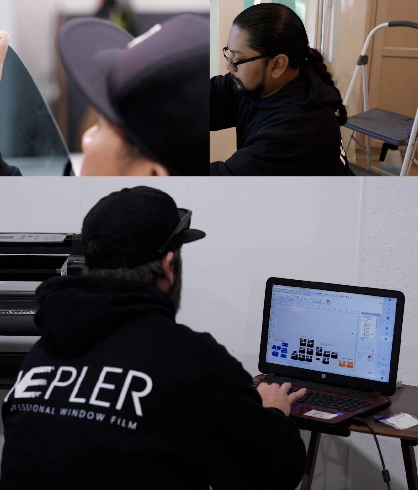 Ceramic Window Tinting Expert Cutting Film in Montrose, Colorado
