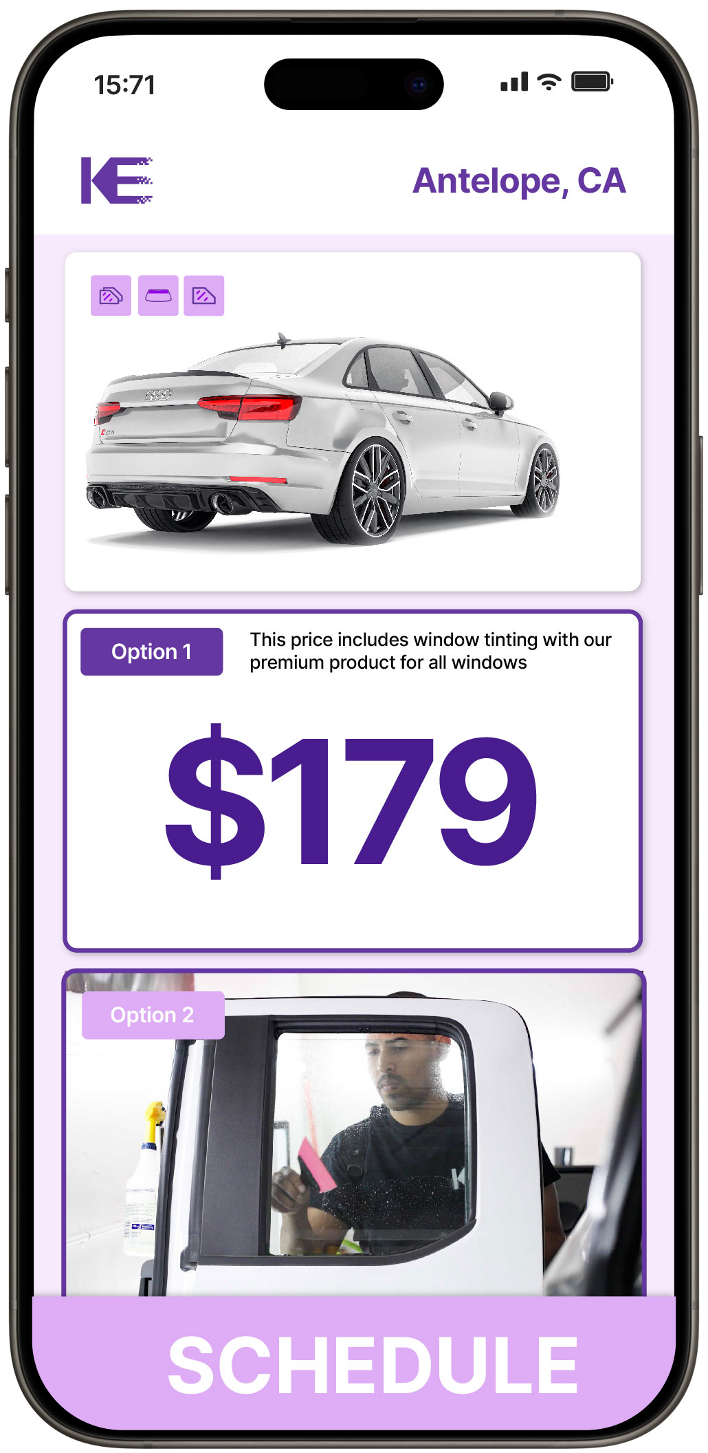 View Competitive Car Window Tinting Rates in Antelope, California