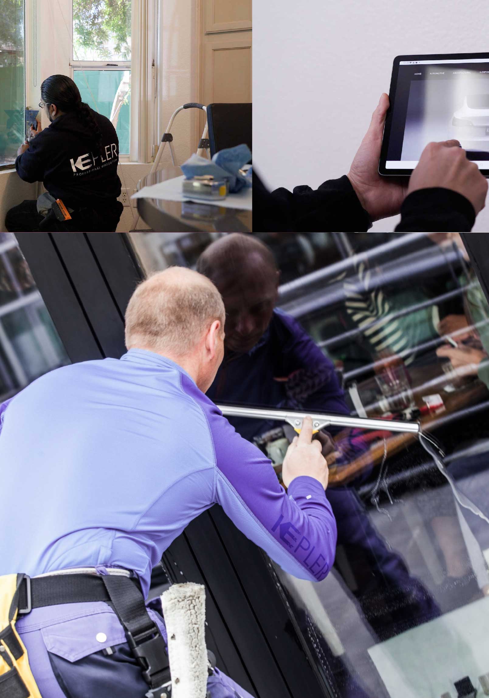 Kepler Expert Applying Anti-Graffiti Window Film to a Paterson Shop Front