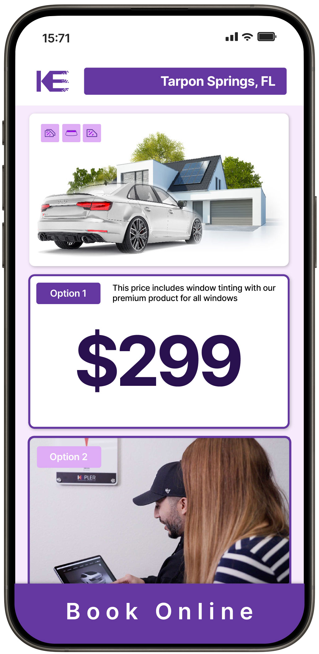 View Competitive Window Tinting Prices in Tarpon Springs, Florida