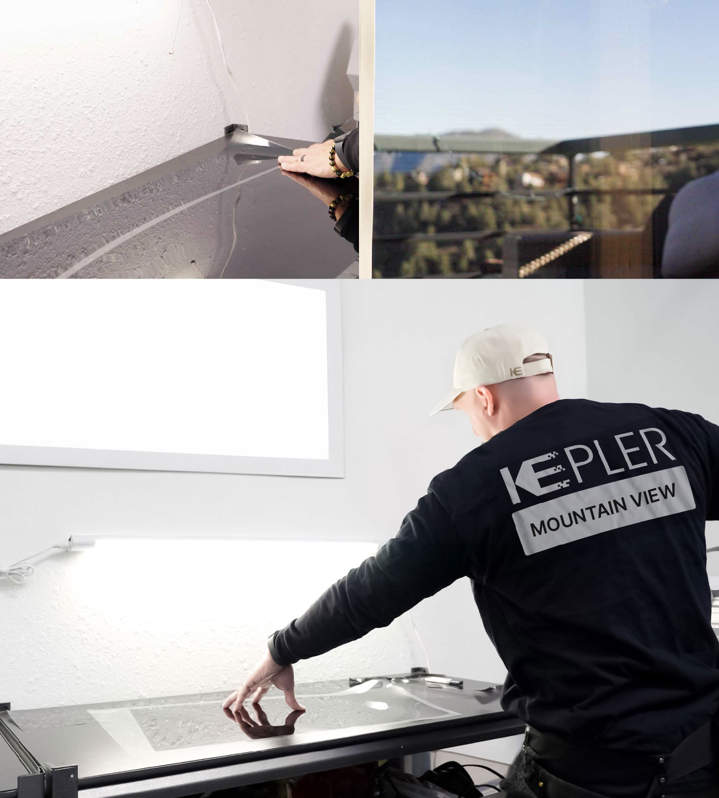 Window Tinting Specialist Cutting Film in Mountain View, California