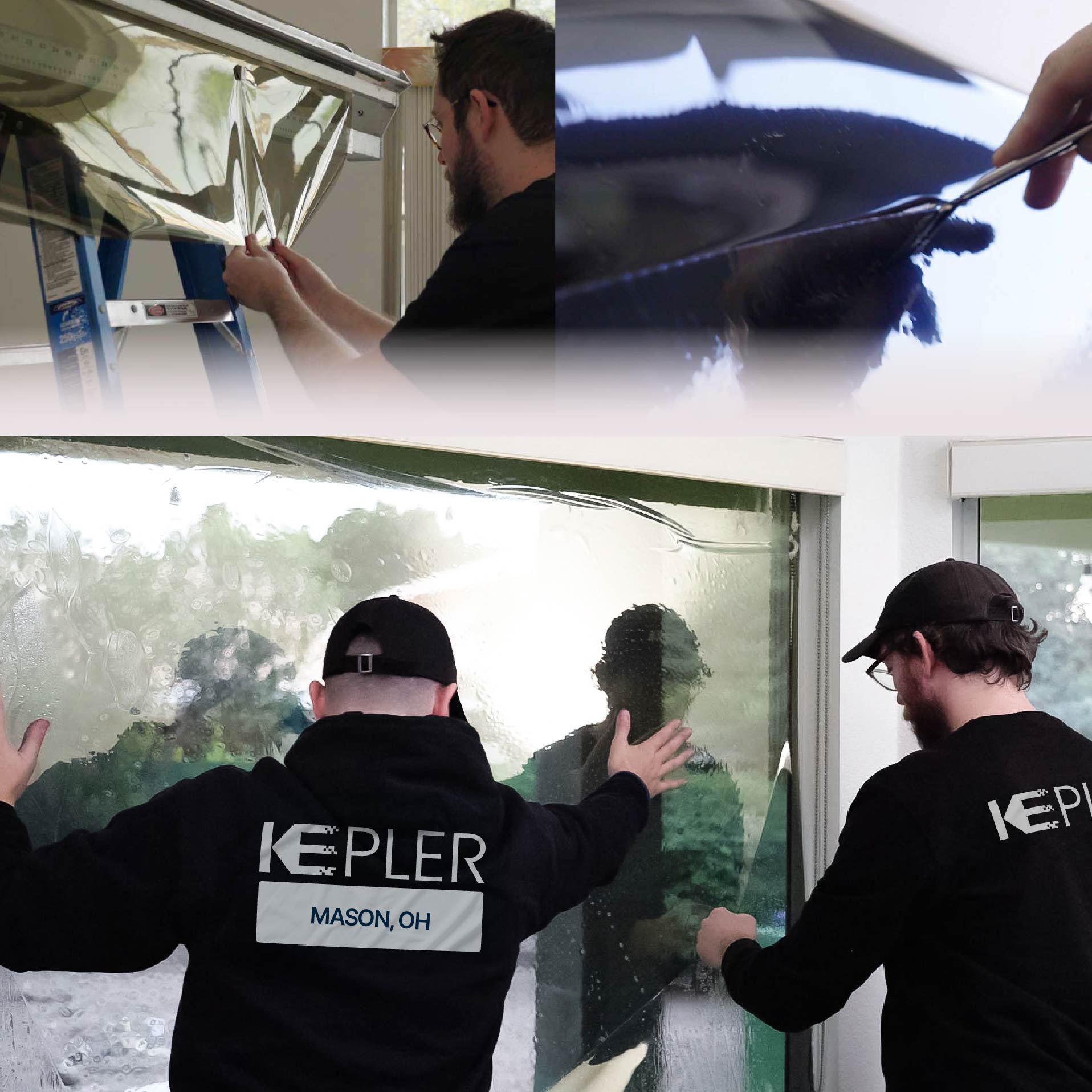 Kepler Specialist Performing Commercial Window Tinting in Mason Mason